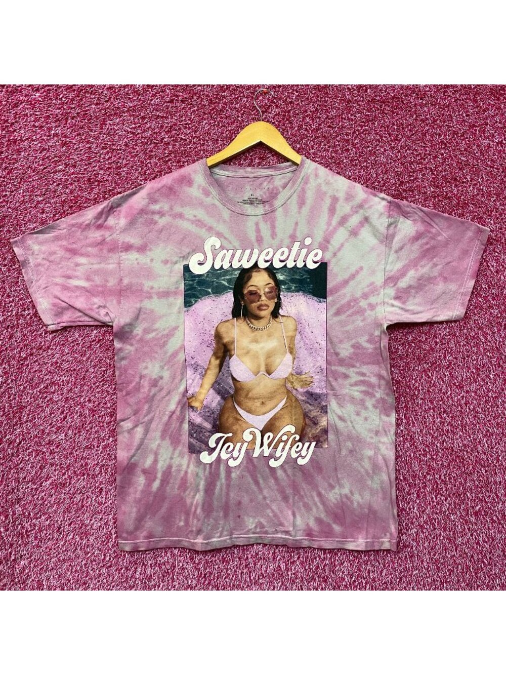 Saweetie Icy Wifey ICY GRL High Maintenance Rap Tie Dye XL